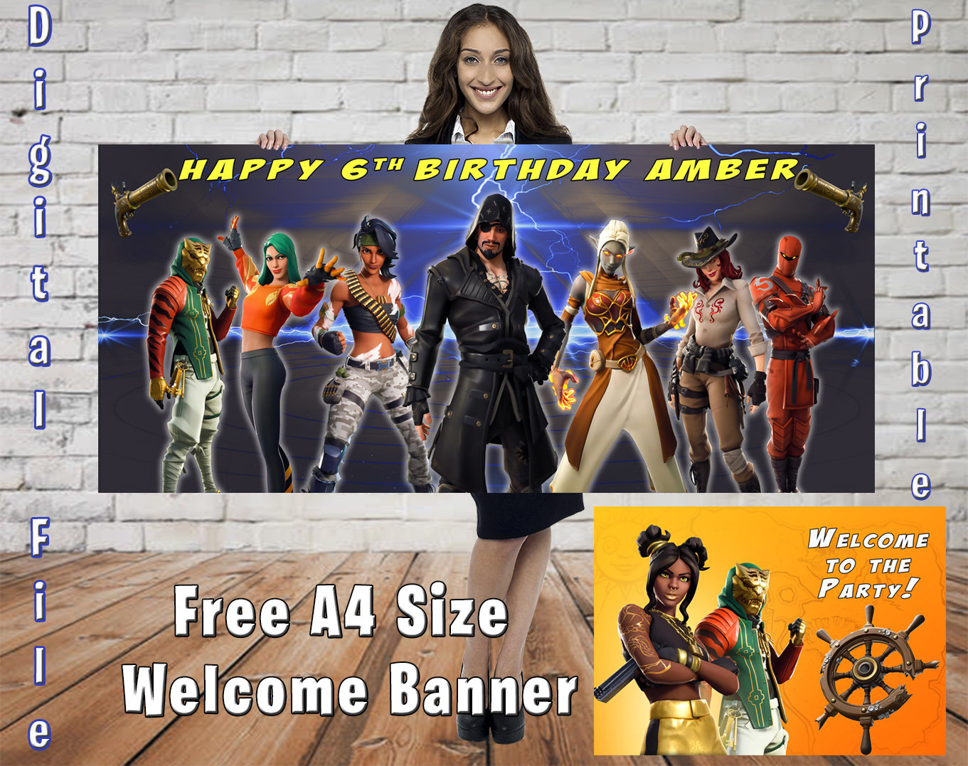 Fortnite B!   ackdrop Etsy - fortnite backdrop fortnite birthday fortnite party fortnite invitation fortnite welcome fortnite banner fortnite poster season 8